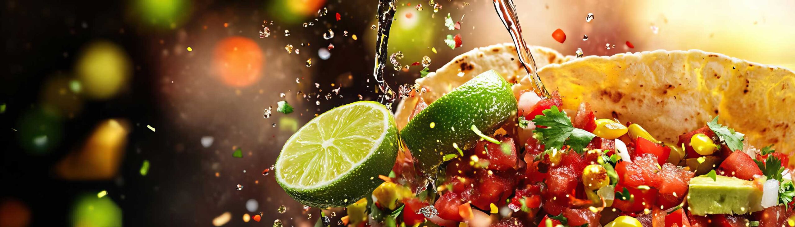 Fresh salsa with lime